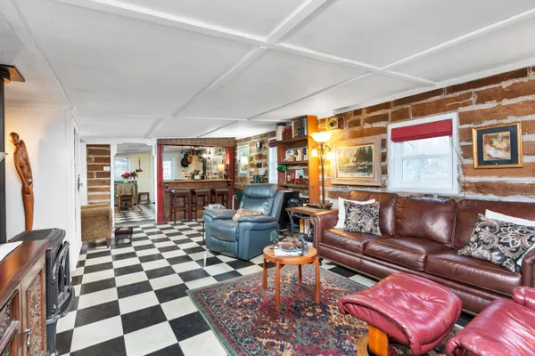 a kitchen with a lot of appliances and cabinets