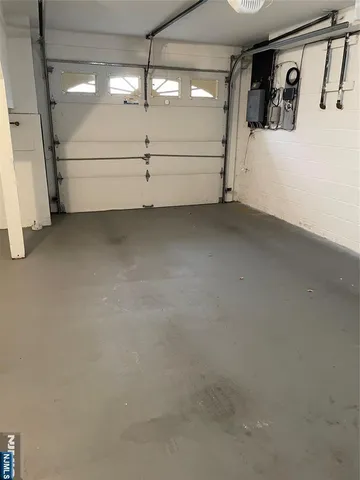 a view of a garage