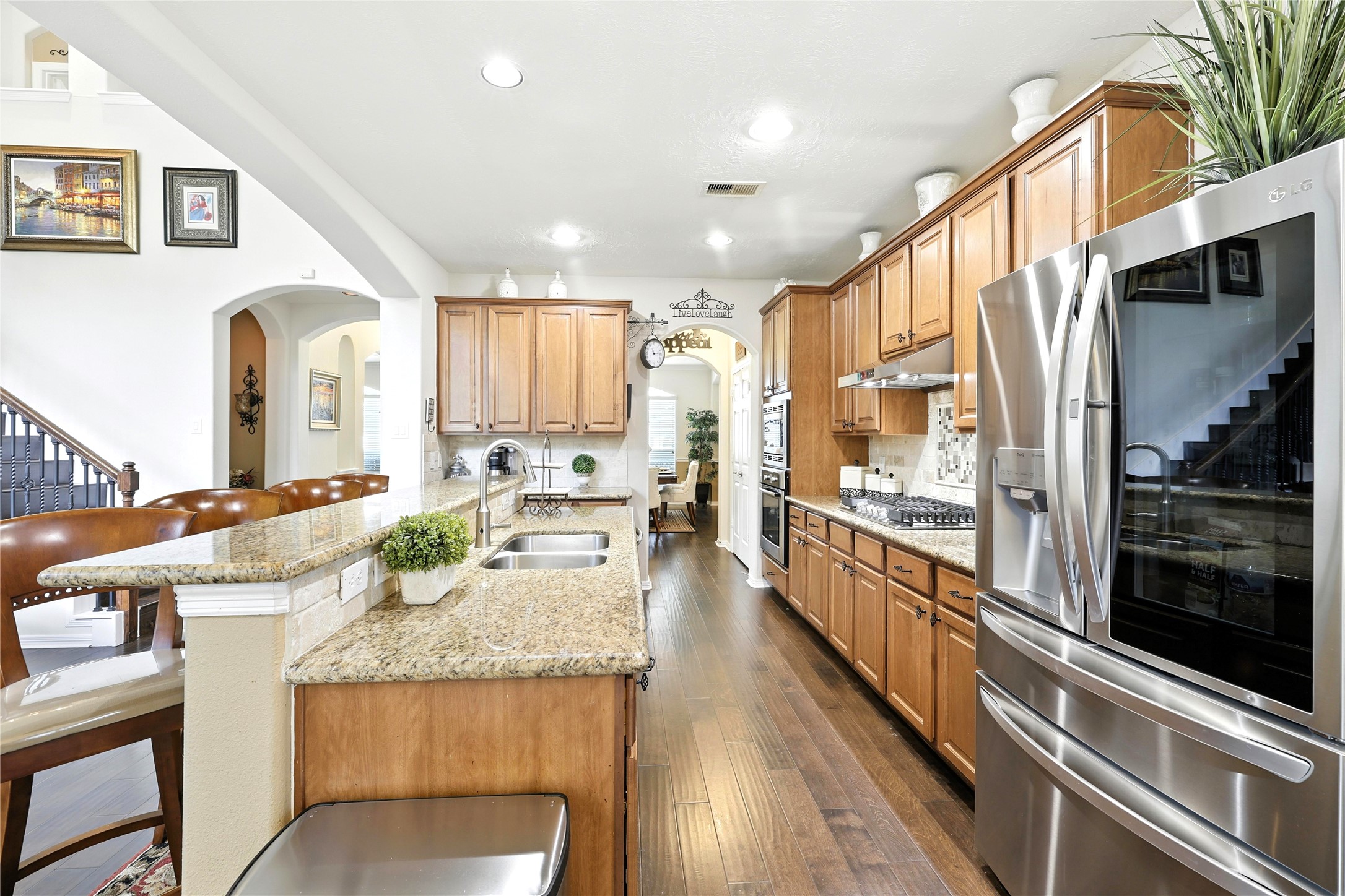 25218 Piney Heights Lane Spring, TX 77389 - Photo 13 of 40 a large kitchen with granite countertop lots of counter top space