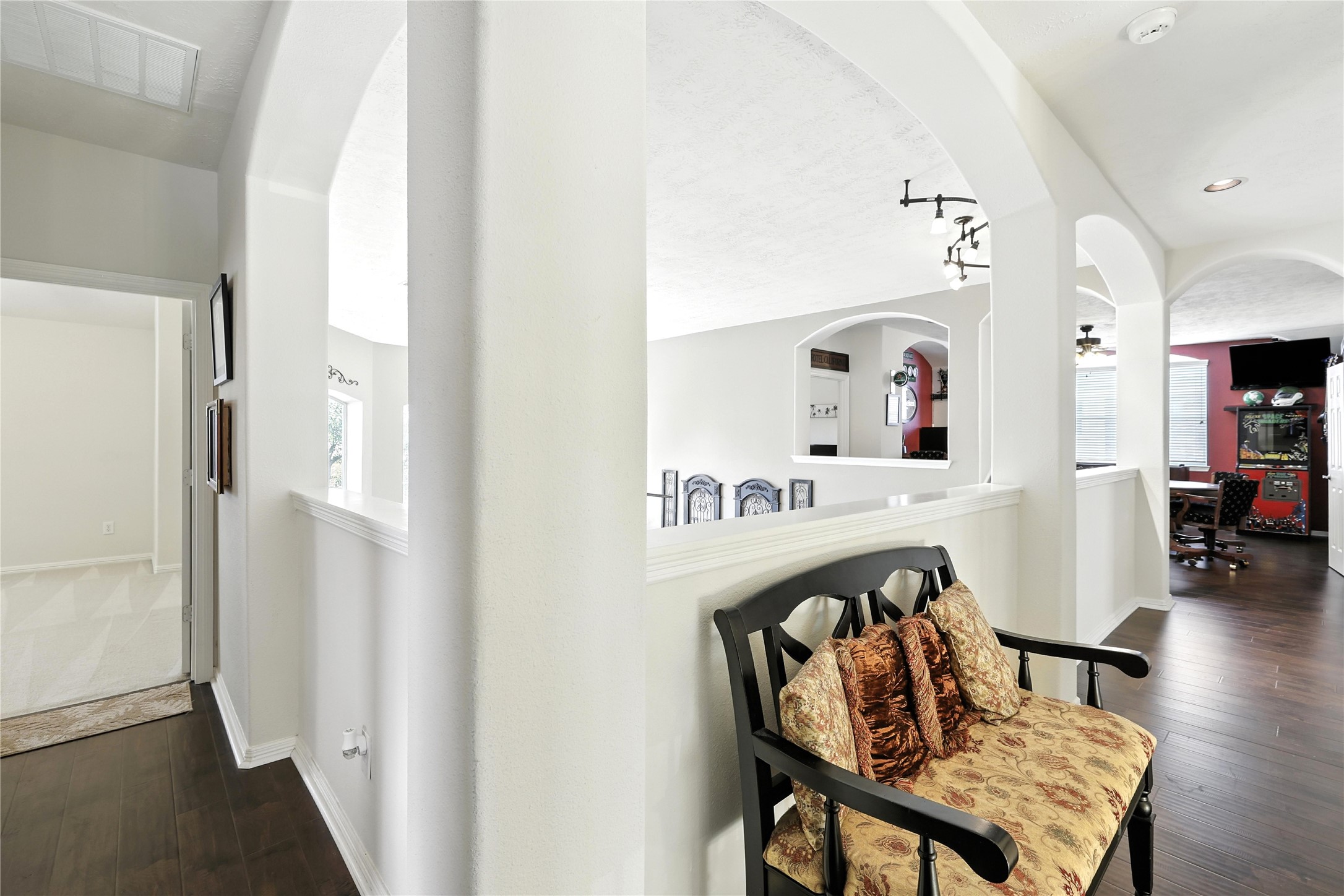 25218 Piney Heights Lane Spring, TX 77389 - Photo 31 of 40 a view of a dining room with furniture and wooden floor