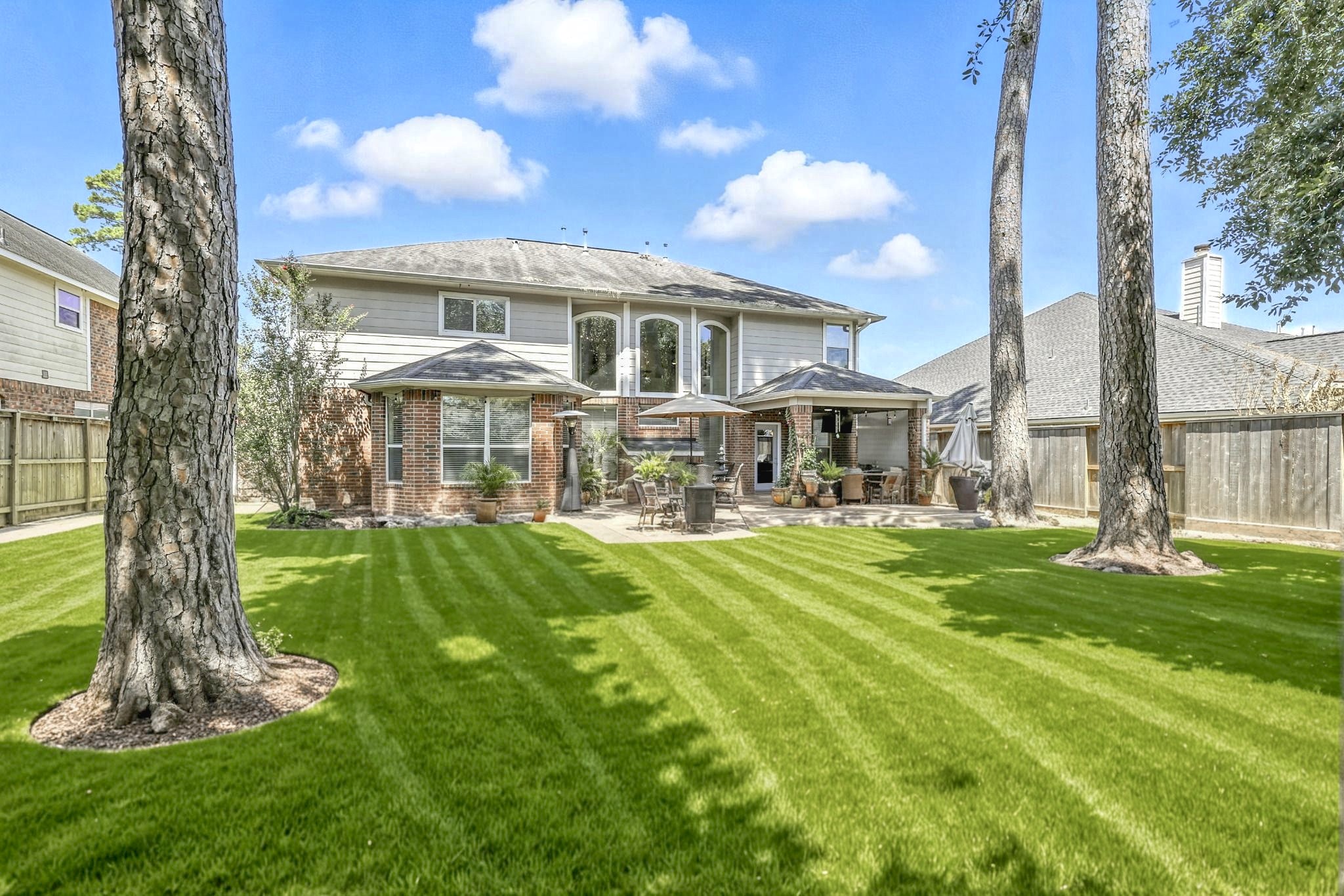 25218 Piney Heights Lane Spring, TX 77389 - Photo 39 of 40 a front view of a house with a yard