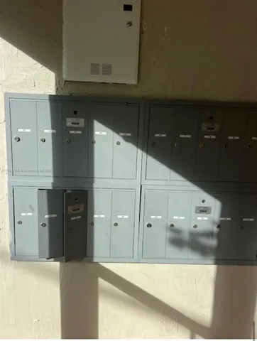 view of a living room with cabinets