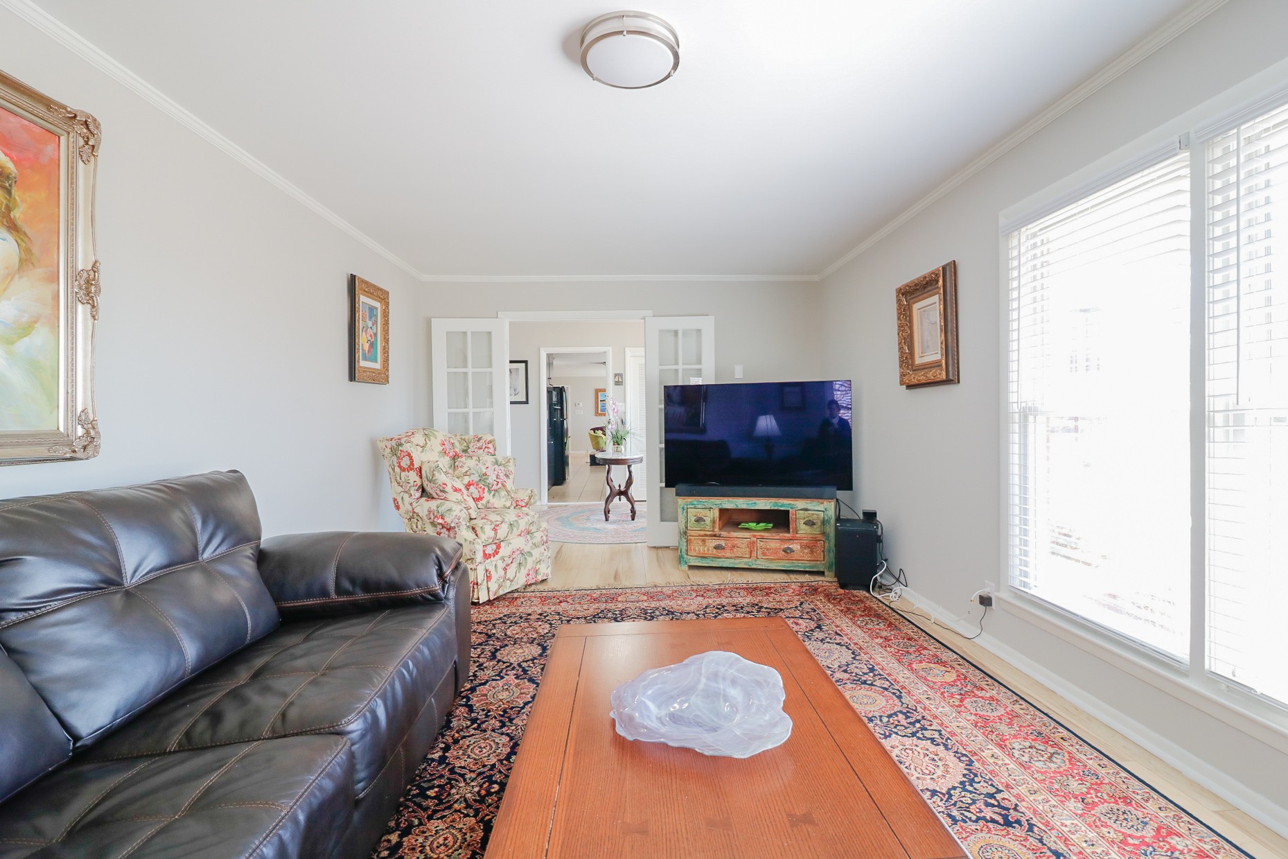 2202 Ruth Street Springfield, TN 37172 - Photo 33 of 51 a living room with furniture and a flat screen tv