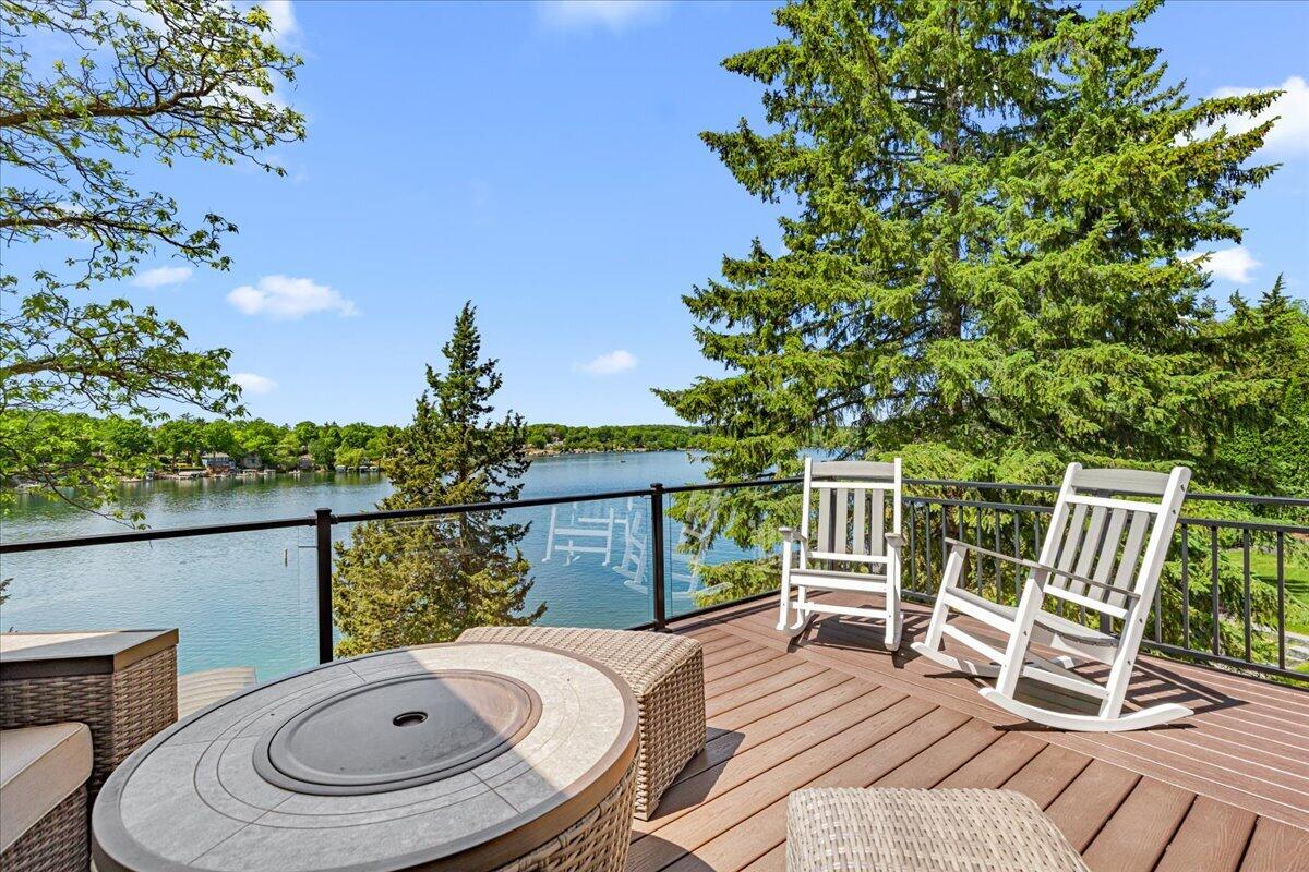 4763 Fontana Beach Road, Unit 4762 Polk, WI 53086 - Photo 8 of 100 Deck Lake View - Looking Northwest