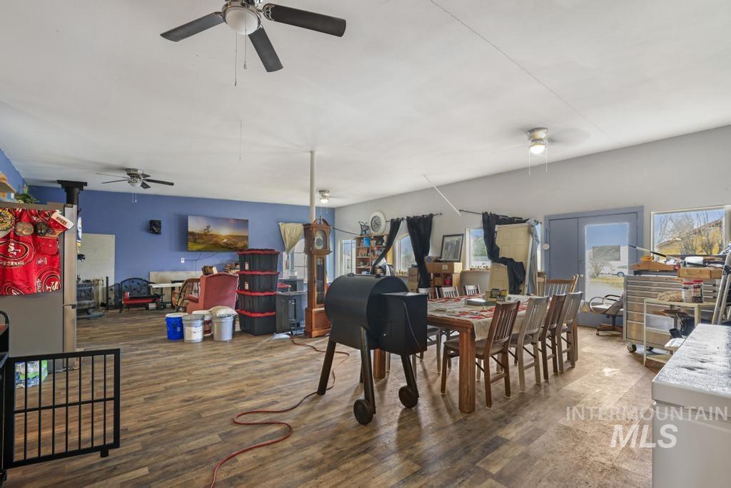 315 Wilson Street Eden, ID 83325 - Photo 3 of 30 Dining space with ceiling fan and wood finished floors