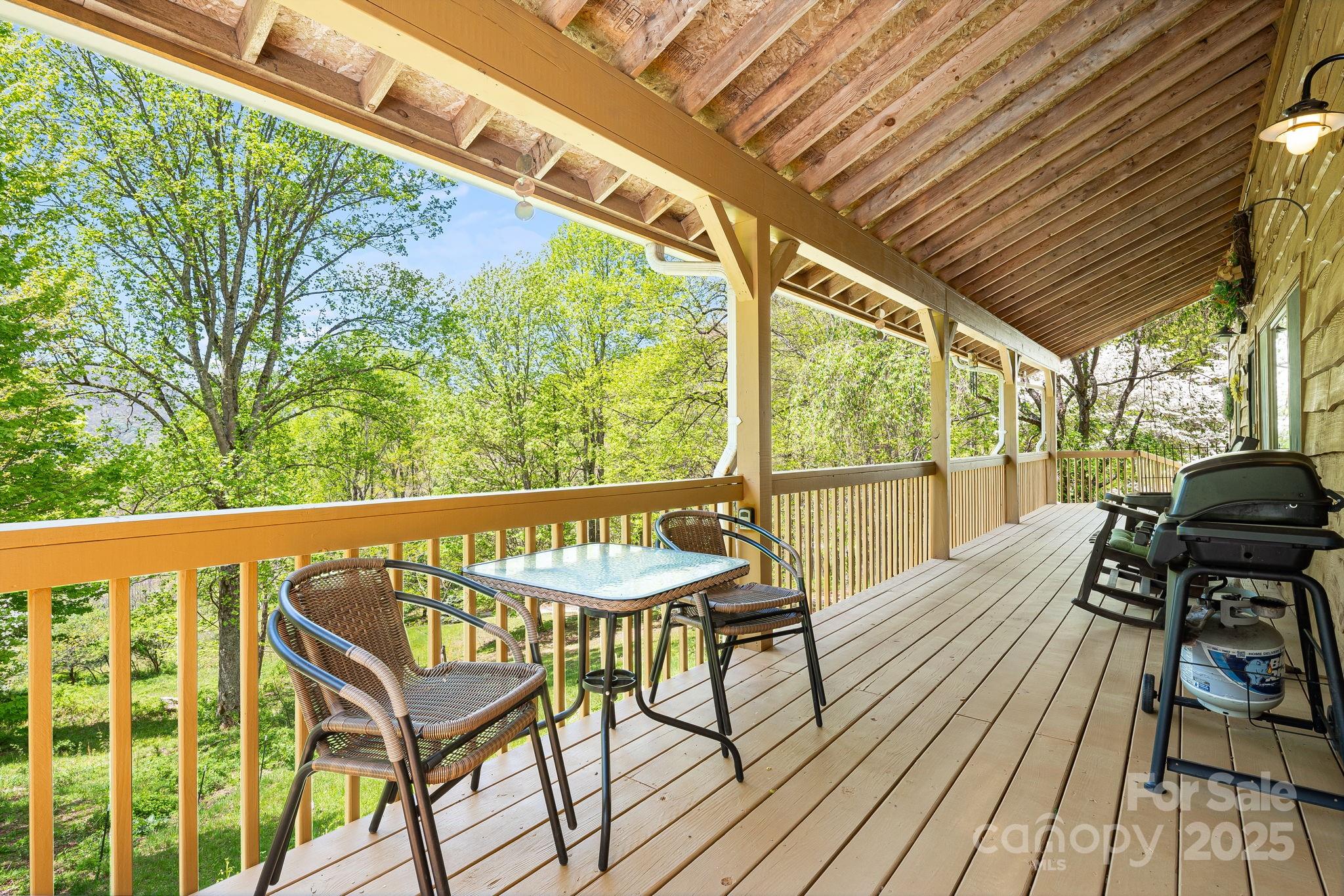 620 Mason Branch Road Bryson City, NC 28713 - Photo 4 of 43 a view of a two chairs in the balcony