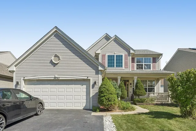 a house view with a garden space
