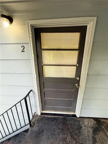 a view of front door