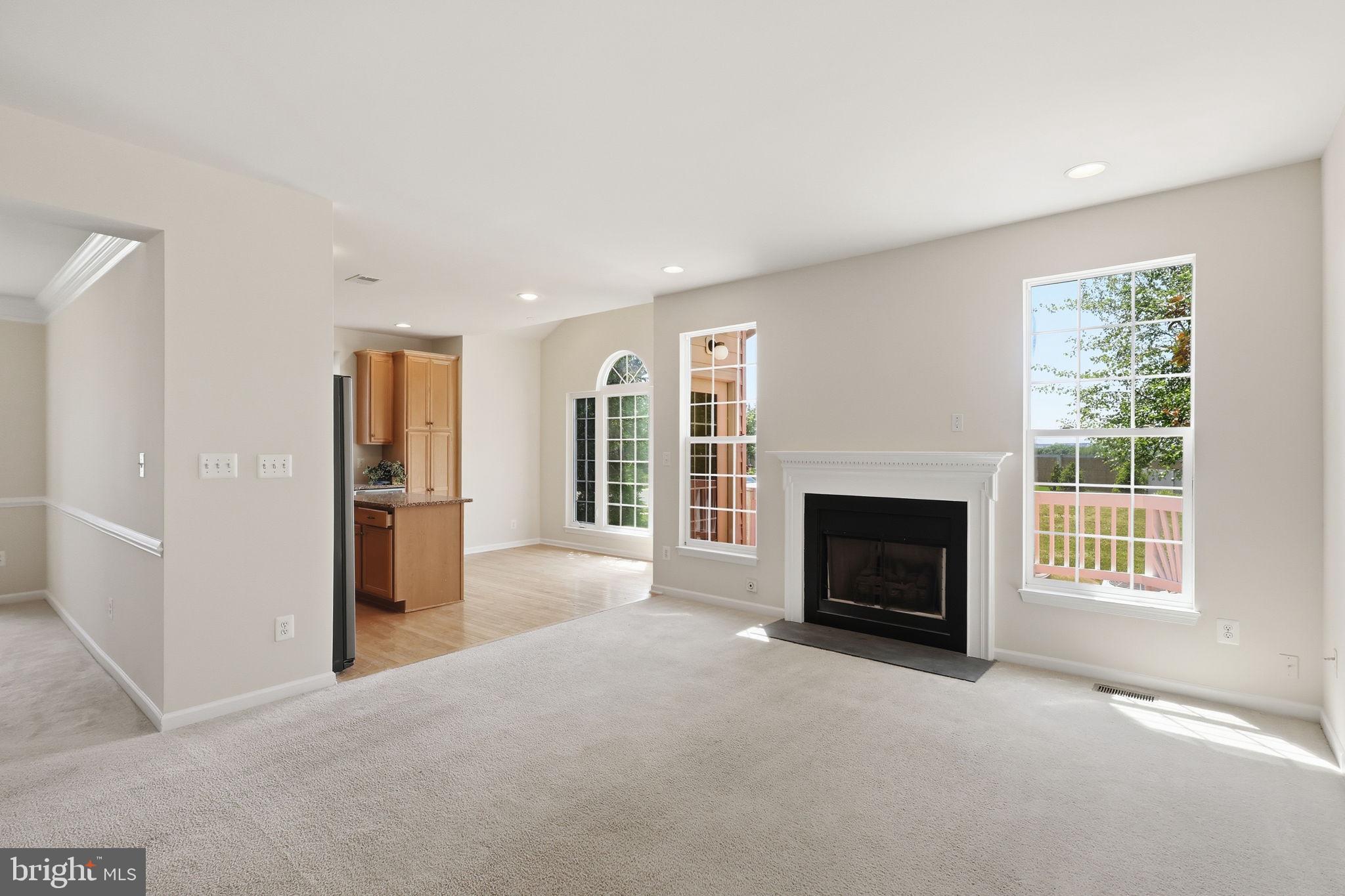 19617 Edgemont Square Ashburn, VA 20147 - Photo 16 of 65 an empty room with furniture and a fireplace