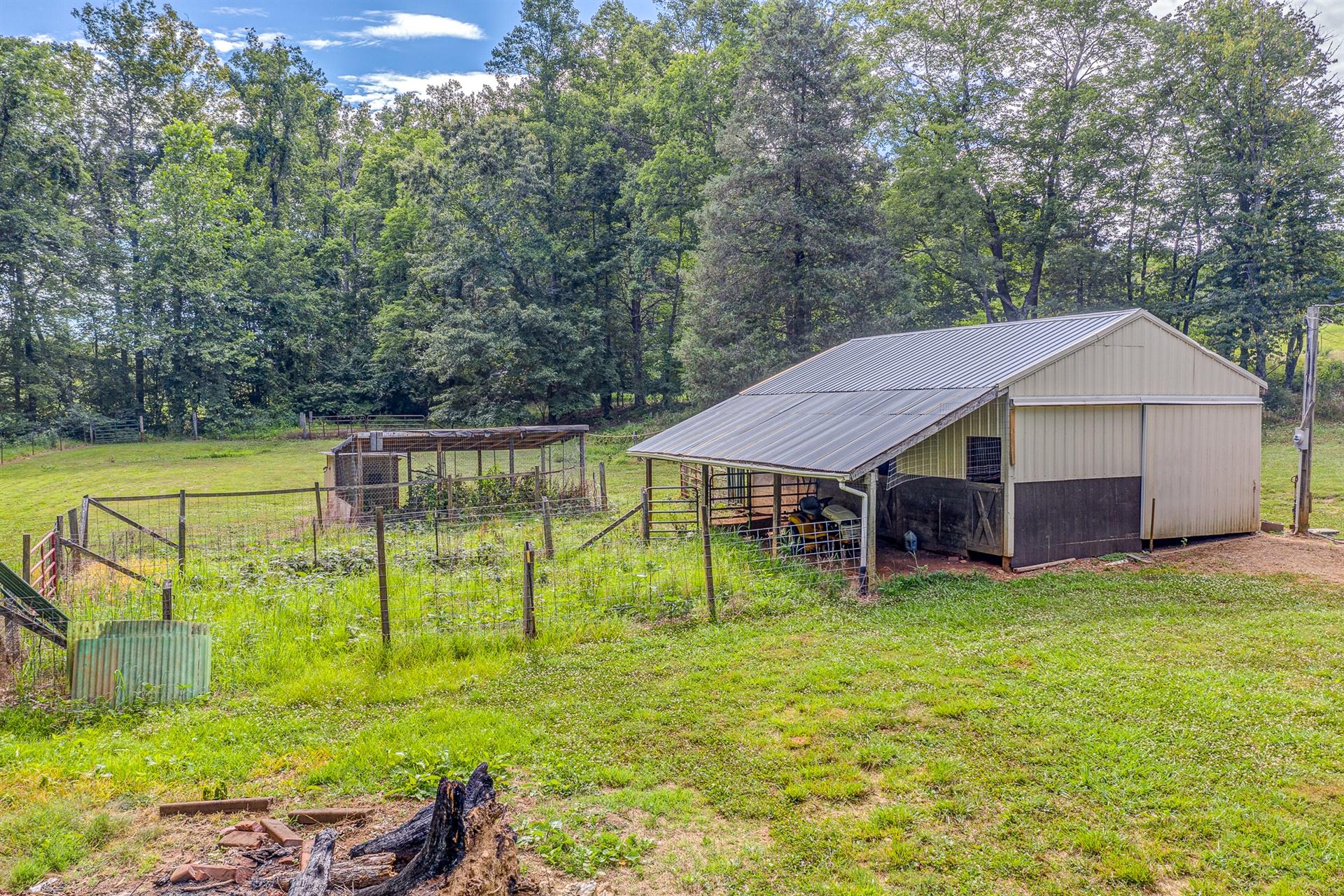 684 Northridge Road Hardy, VA 24101 - Photo 51 of 75 an aerial view of a house with swimming pool garden and patio