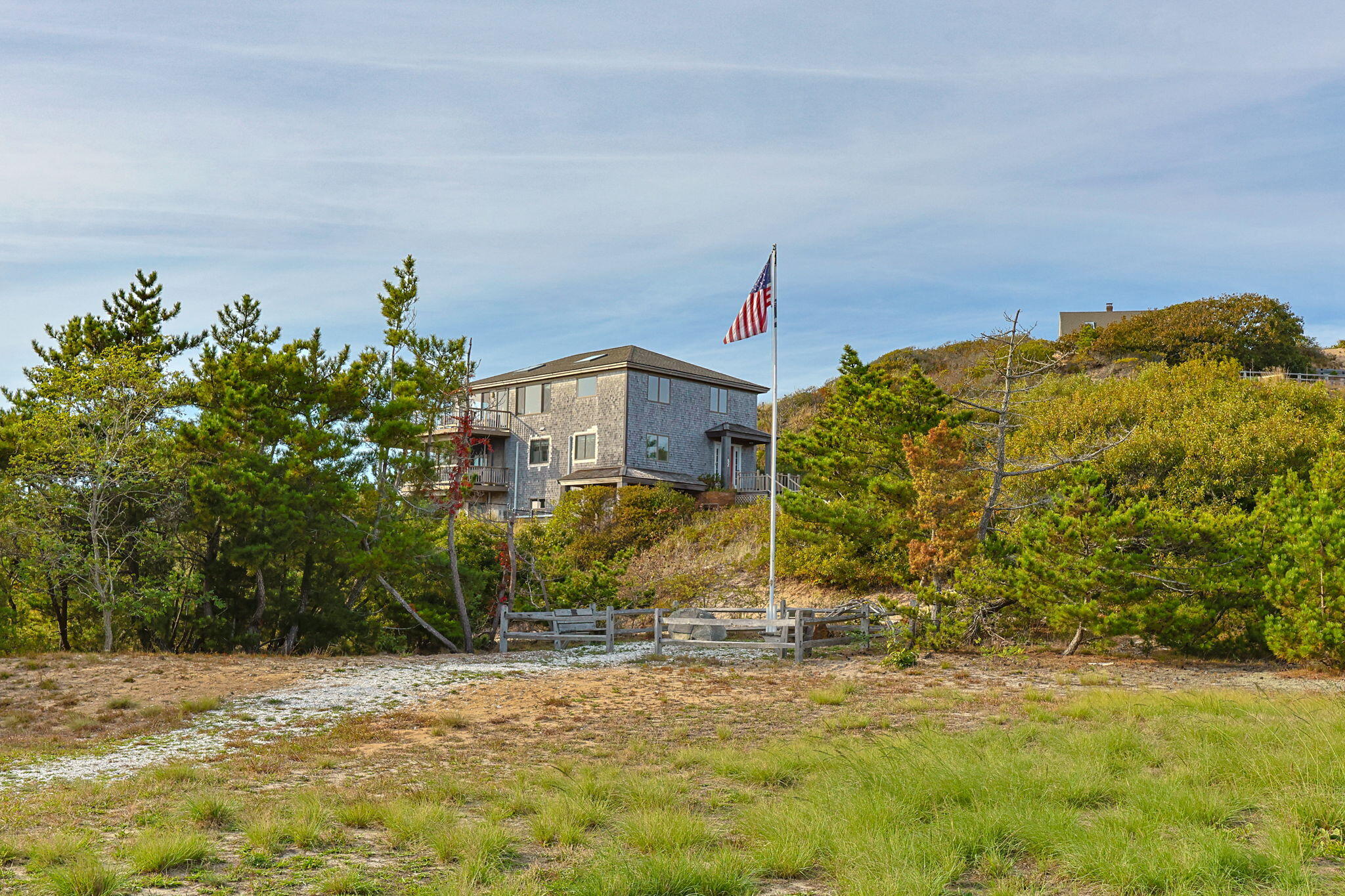 52 Corn Hill Road Truro, MA 02666 - Photo 50 of 74 a house view with a backyard space