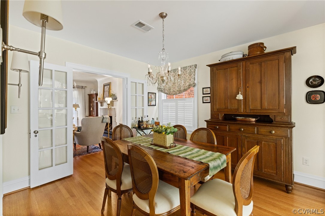 428 Roseneath Road Richmond, VA 23221 - Photo 13 of 40 a view of a dining room with furniture window and wooden floor