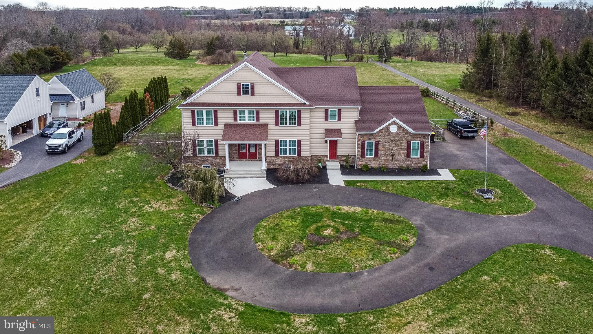 3929 Lower Mountain Road New Hope, PA 18938 - Photo 2 of 78 Aerial View of Front