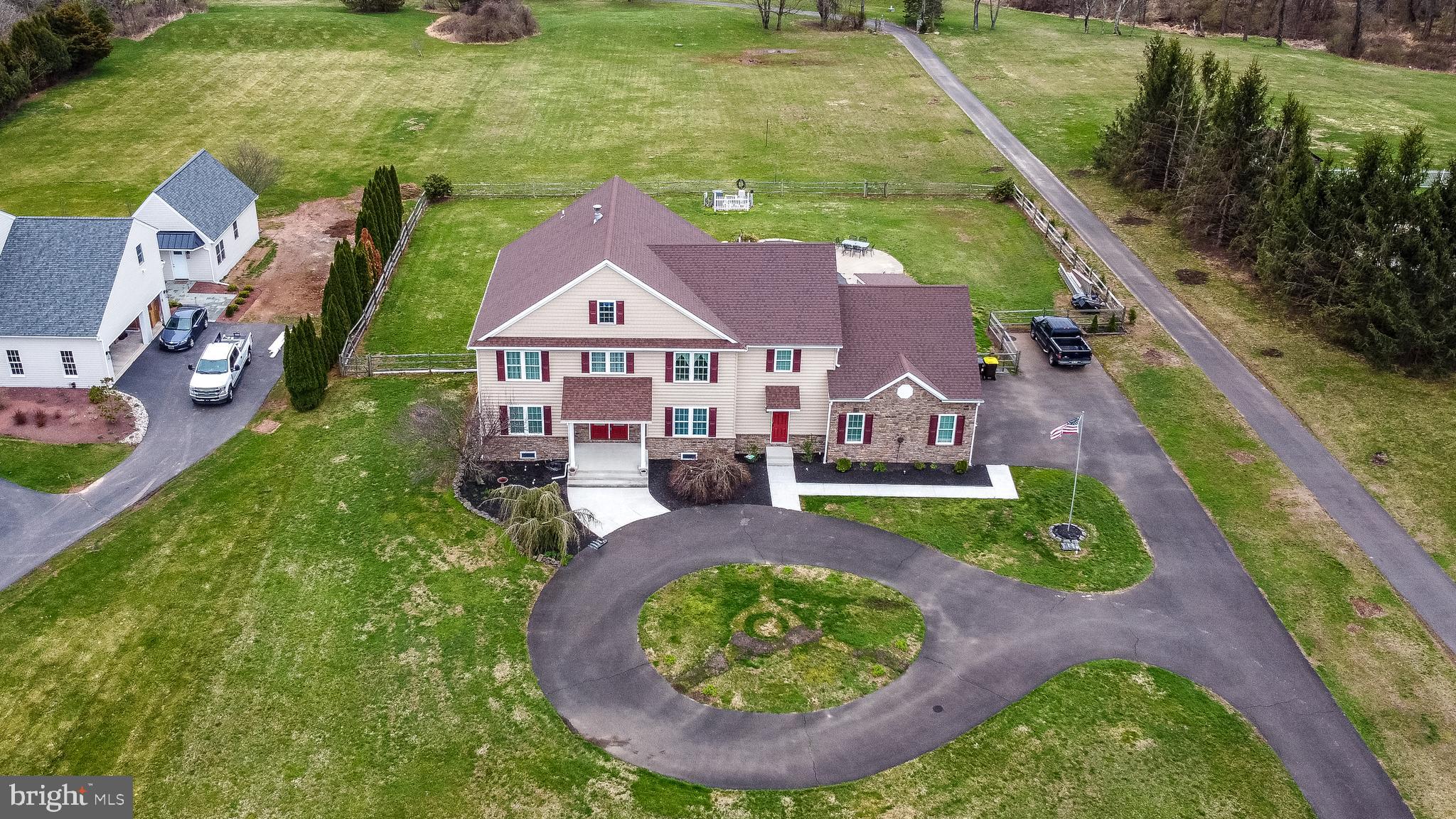 3929 Lower Mountain Road New Hope, PA 18938 - Photo 3 of 78 Aerial View of Front