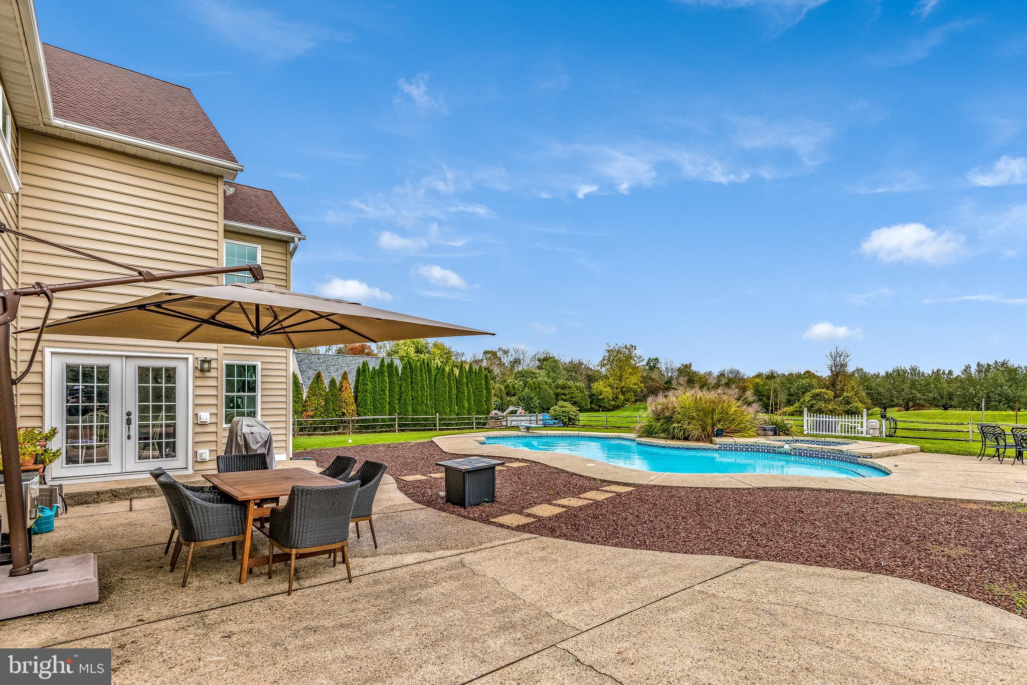 3929 Lower Mountain Road New Hope, PA 18938 - Photo 68 of 78 Poured Concrete Patio