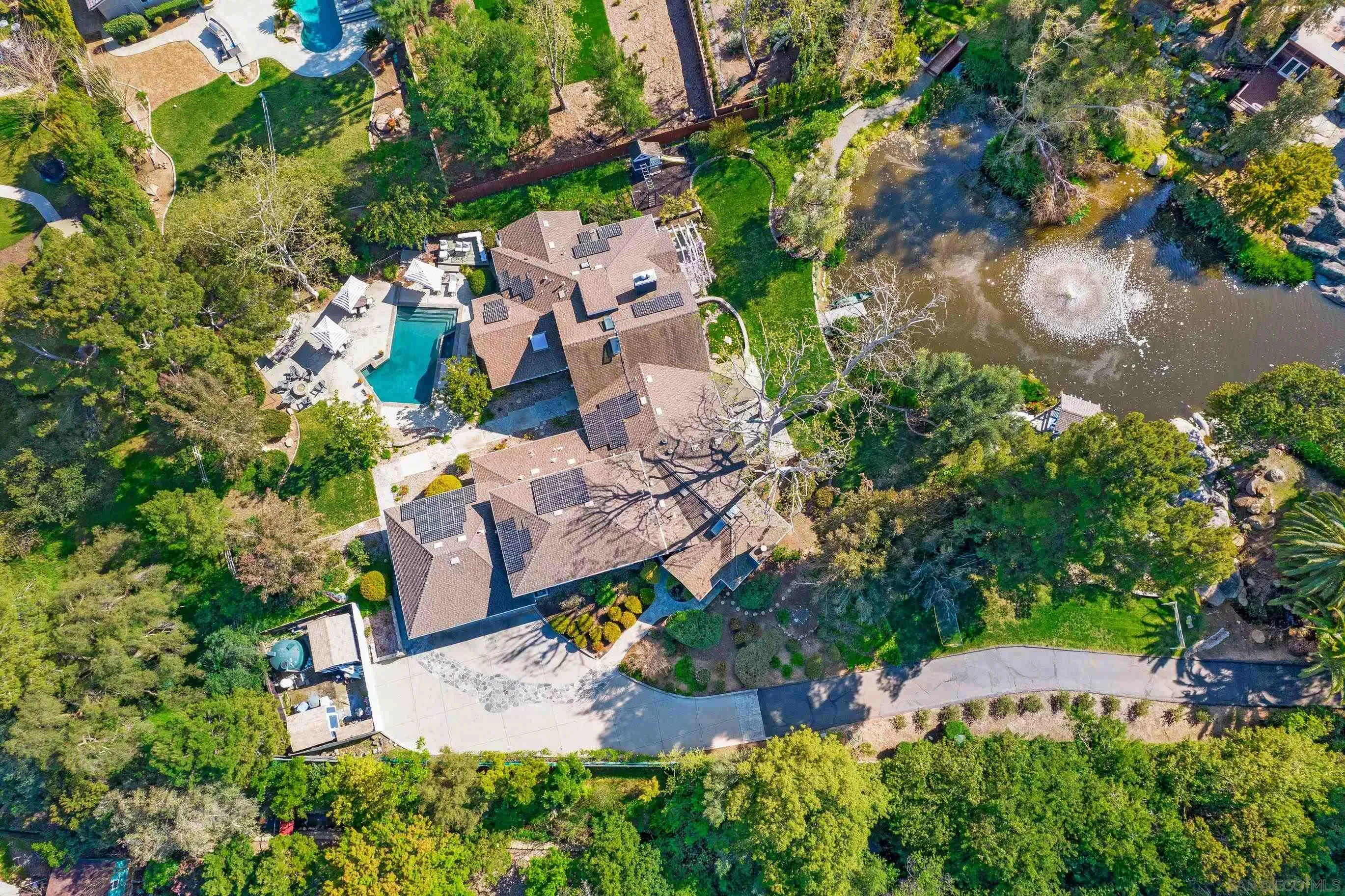 16163 Del Norte Poway, CA 92064 - Photo 2 of 41 an aerial view of a house with a yard