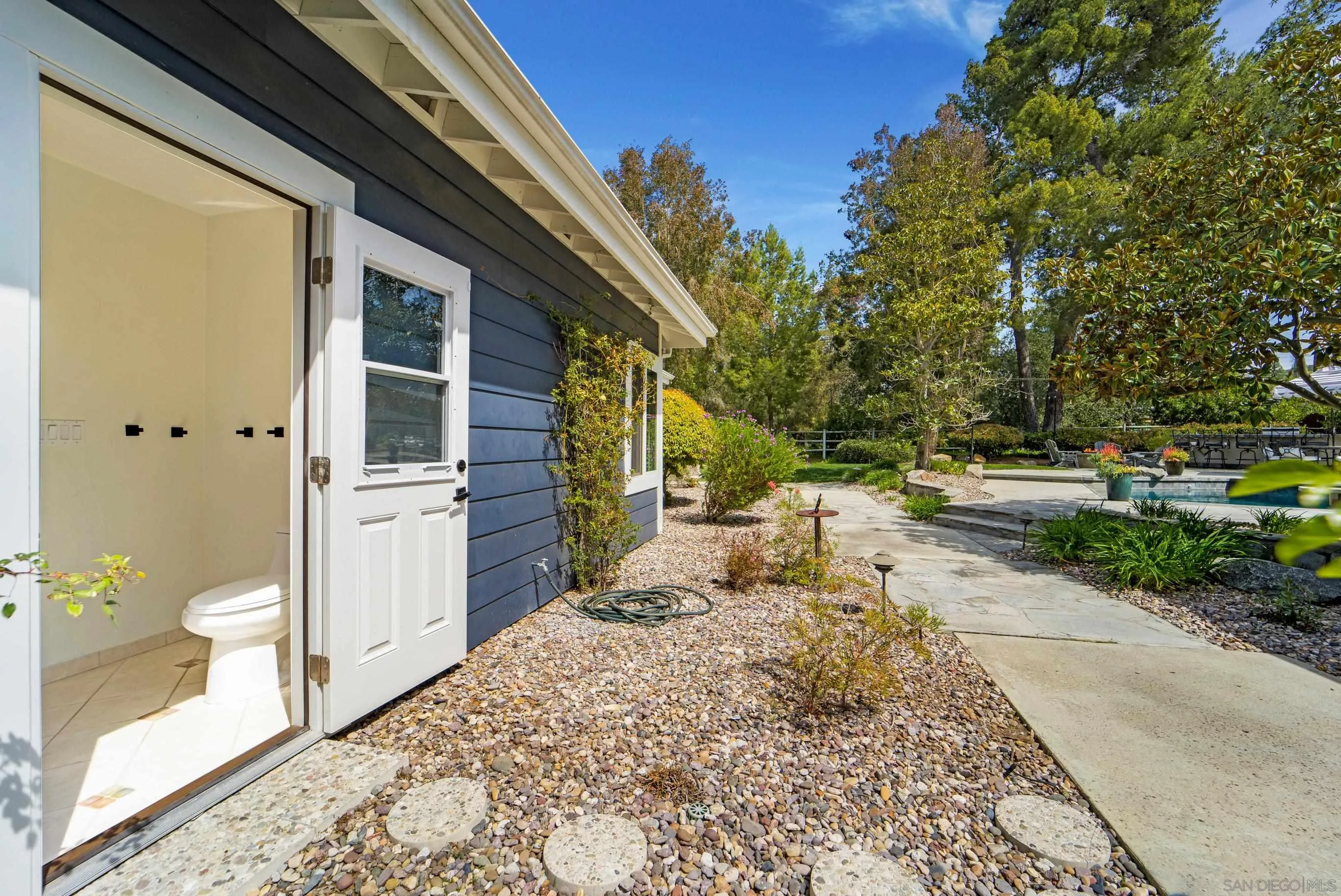 16163 Del Norte Poway, CA 92064 - Photo 21 of 41 a view of a porch with wooden floor and fence