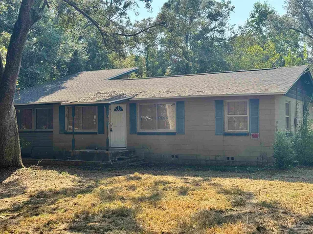 a backyard of a house