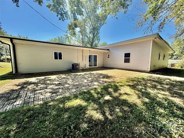 a backyard of a house
