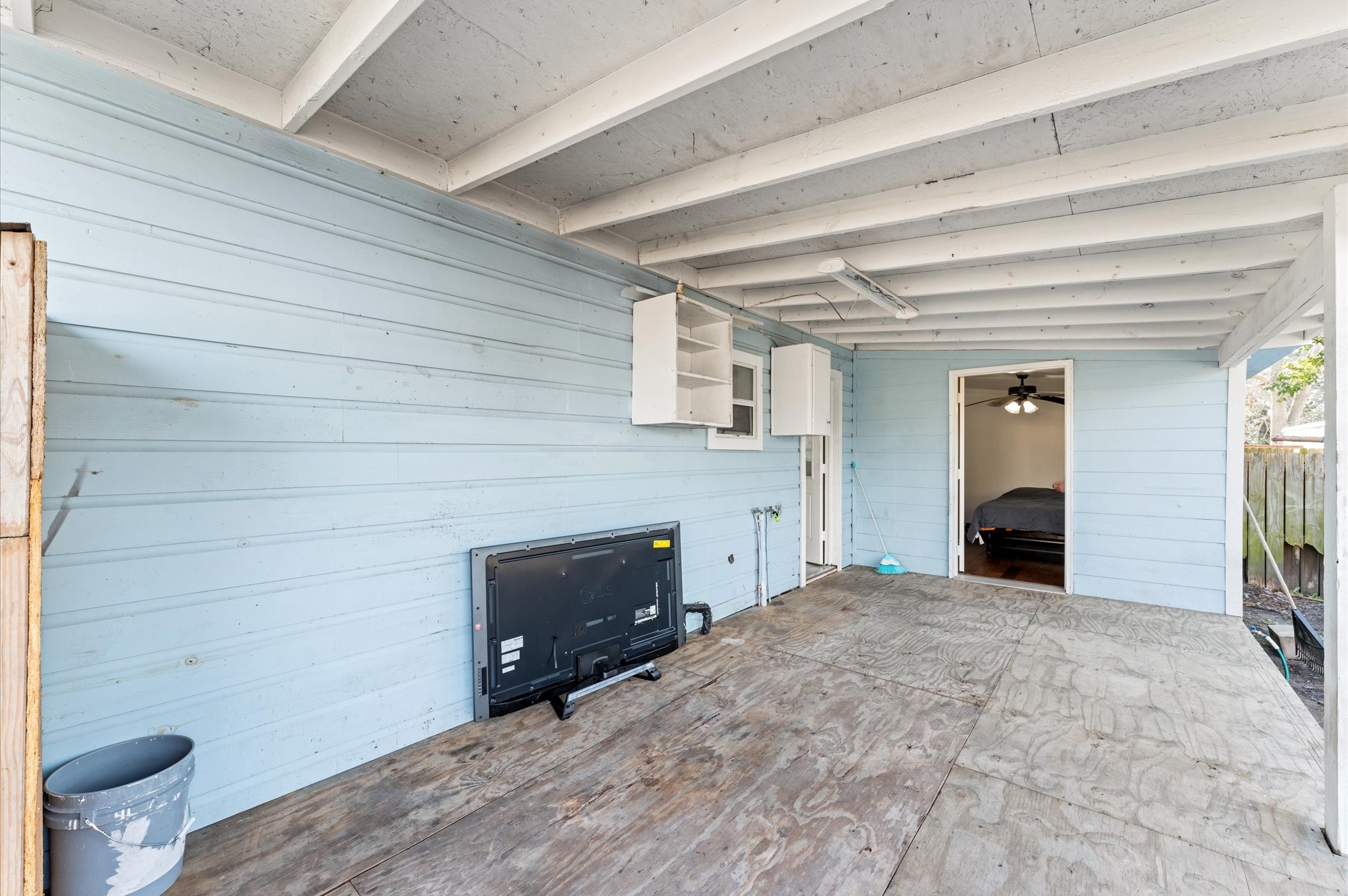 1605 Walnut Avenue Rosenberg, TX 77471 - Photo 22 of 29 a view of a hallway with toilet and a fireplace