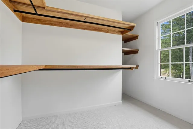 a view of entryway with a window