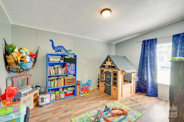 a view of an empty room with toys and toys