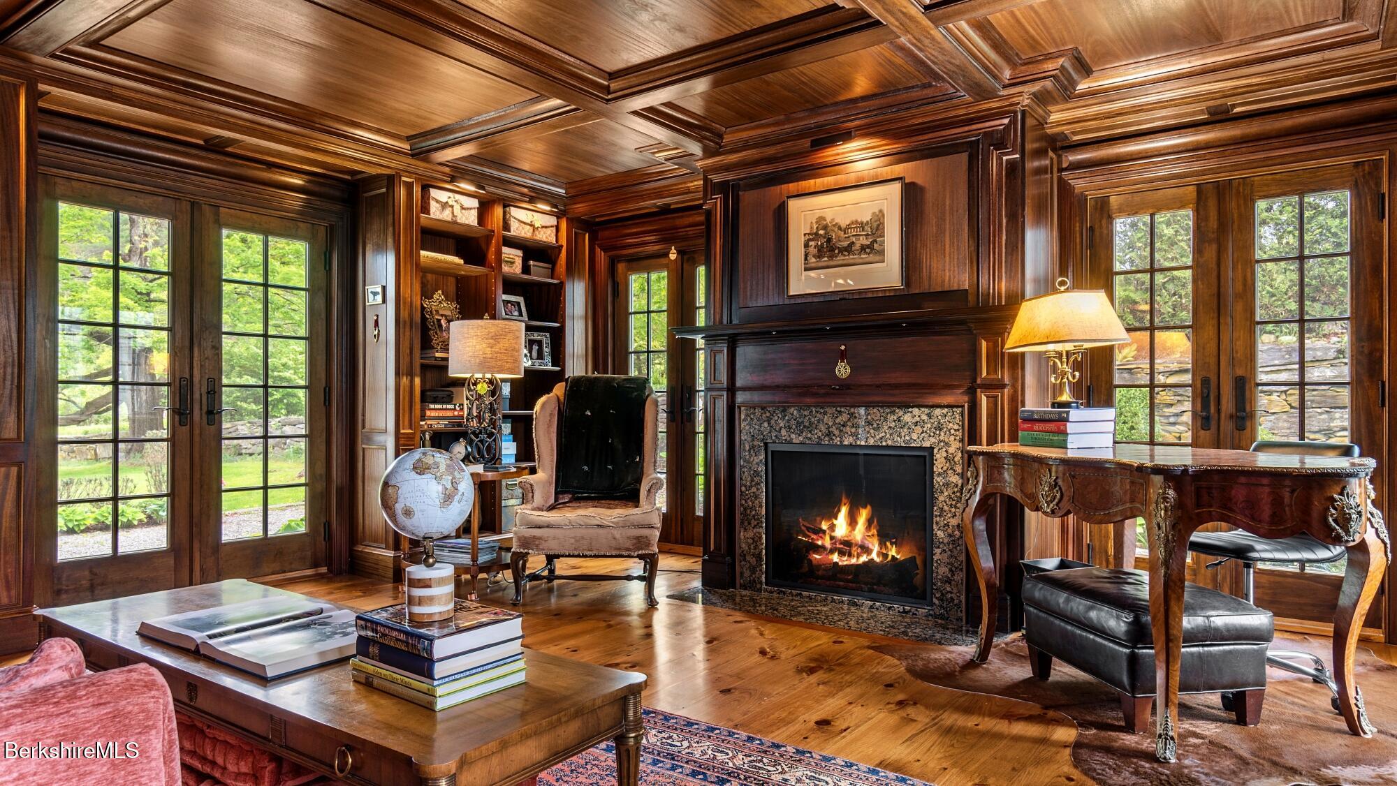 2650 Swamp Road Richmond, MA 01254 - Photo 13 of 49 a living room with fireplace furniture and a fireplace