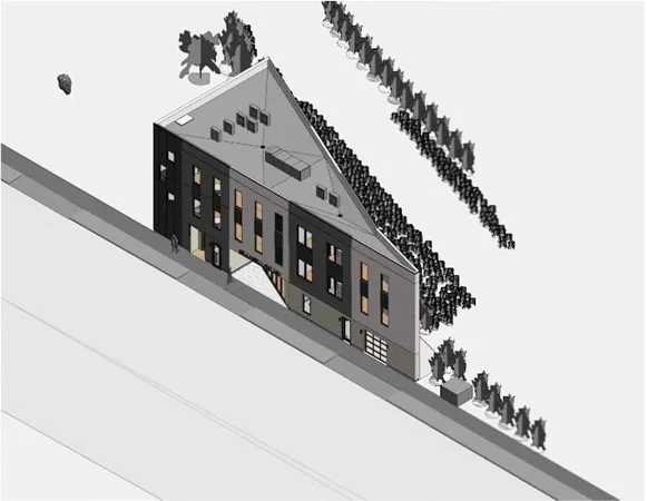 a view of a balcony with lots of traffic signal