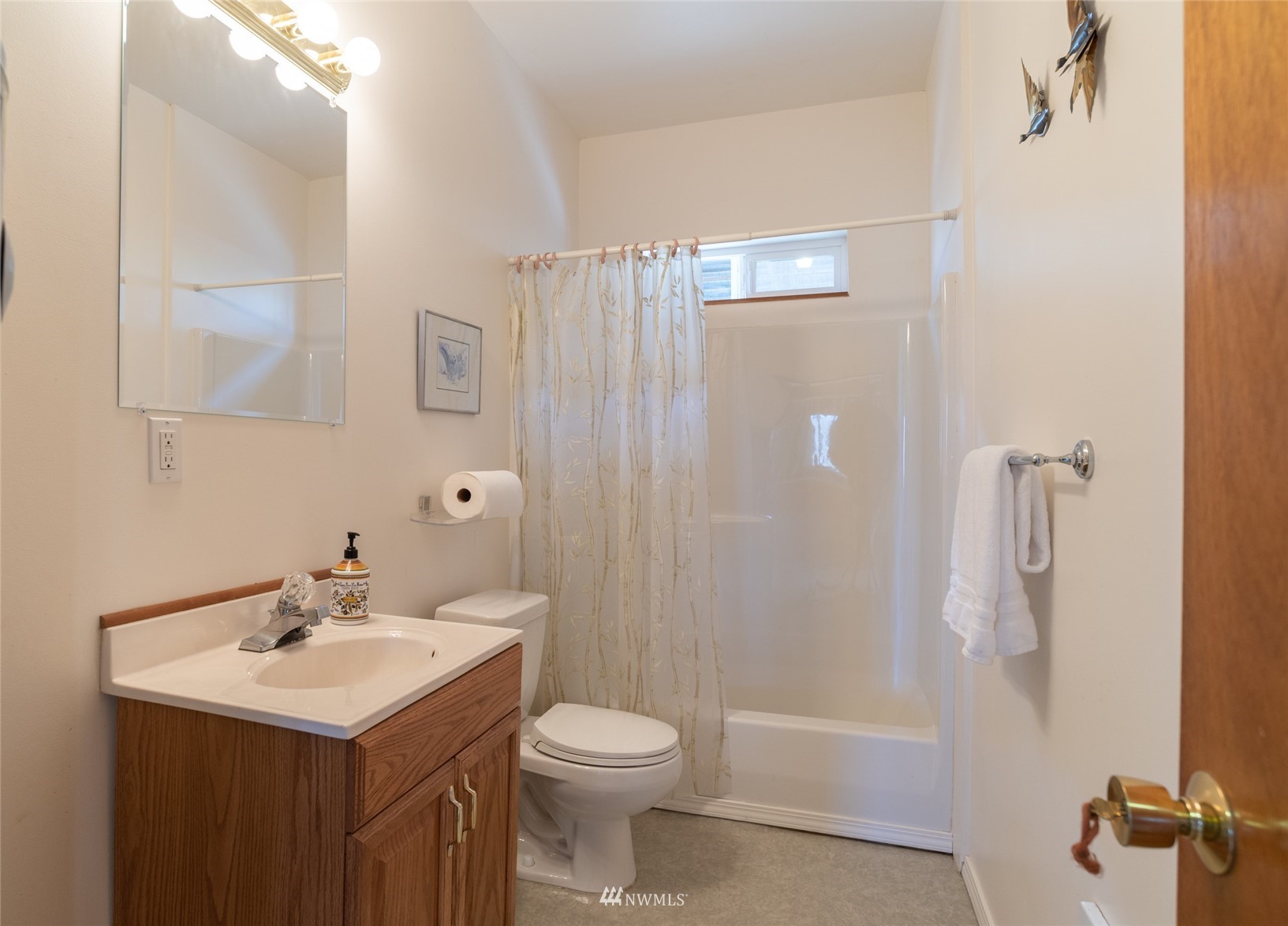 6187 Swanson Road Bow, WA 98232 - Photo 35 of 40 a bathroom with a sink a toilet and shower
