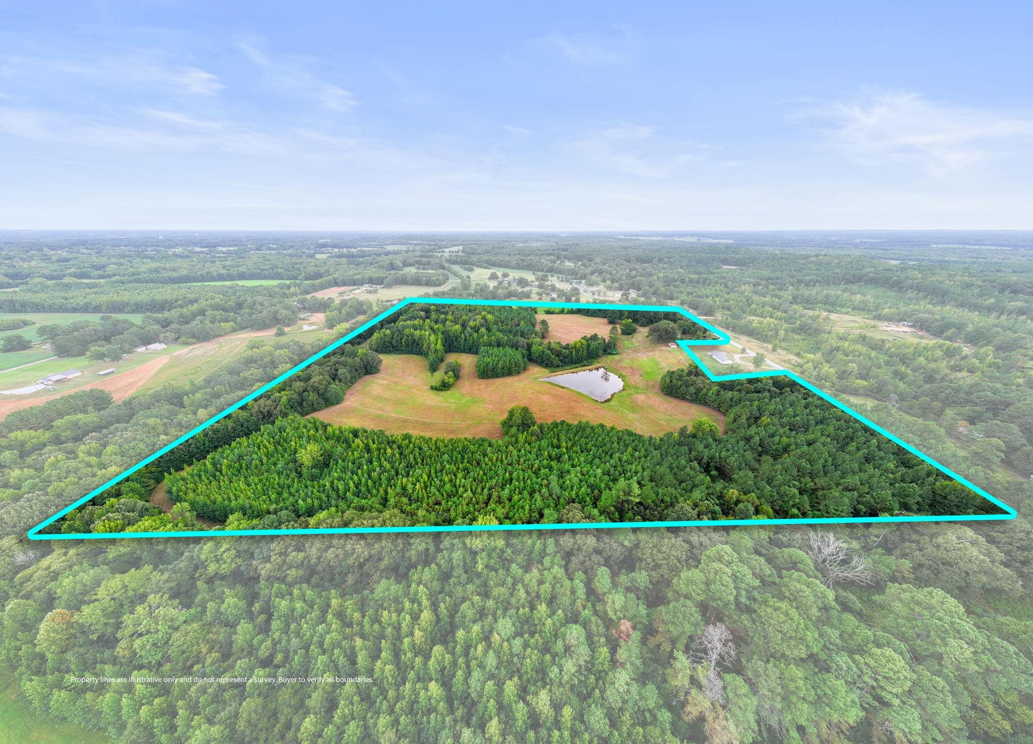 116 County Road 713 Corinth, MS 38834 - Photo 9 of 40 an aerial view of residential houses with outdoor space and river