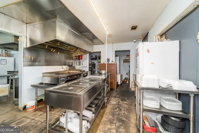 a room with storage and utility