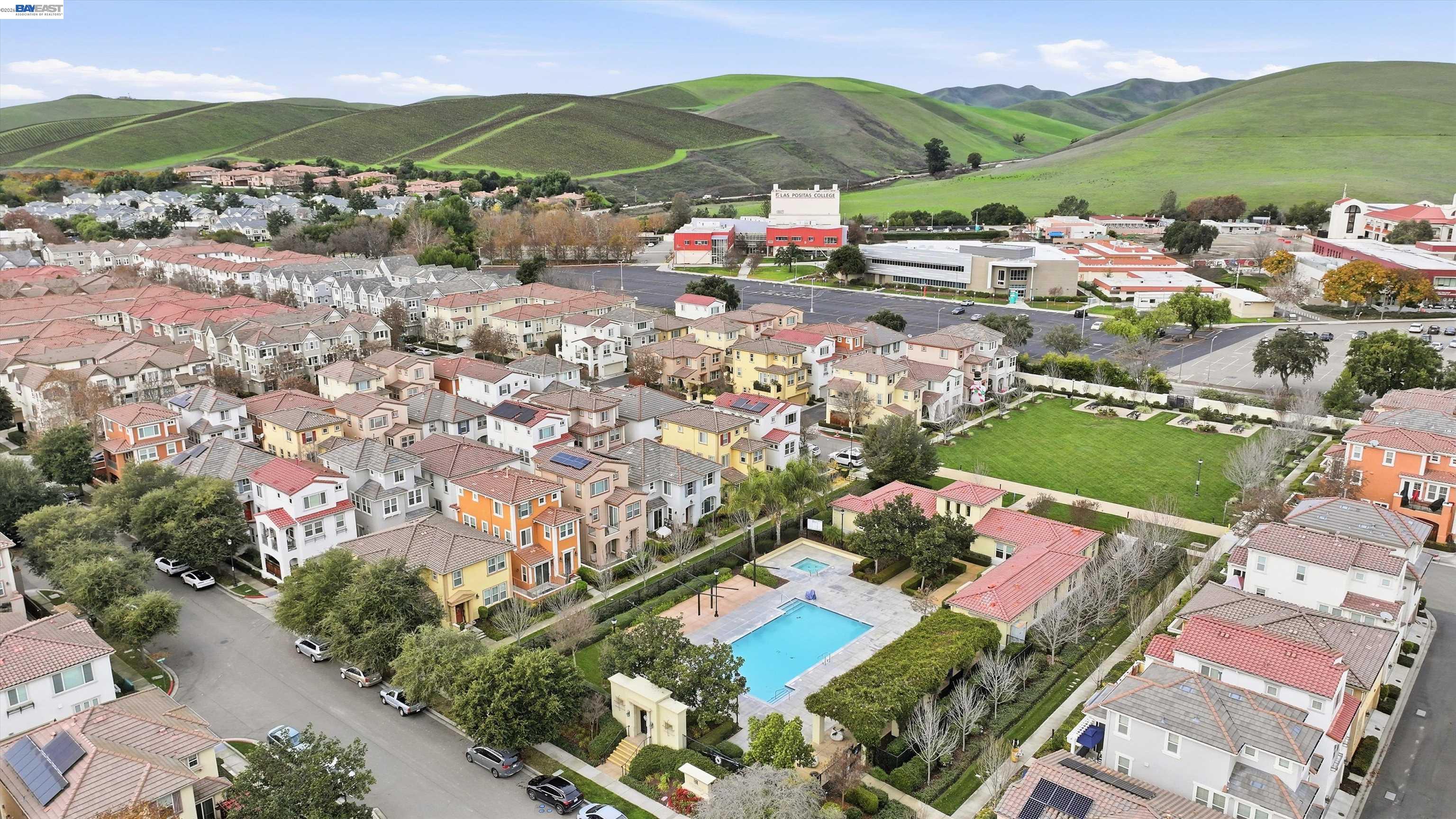 2833 Alnwick Avenue, Unit 7 Livermore, CA 94551 - Photo 36 of 37 an aerial view of residential houses with outdoor space