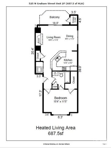 $238,000 | 525 North Graham Street, Unit 2F, Charlotte, NC 28202