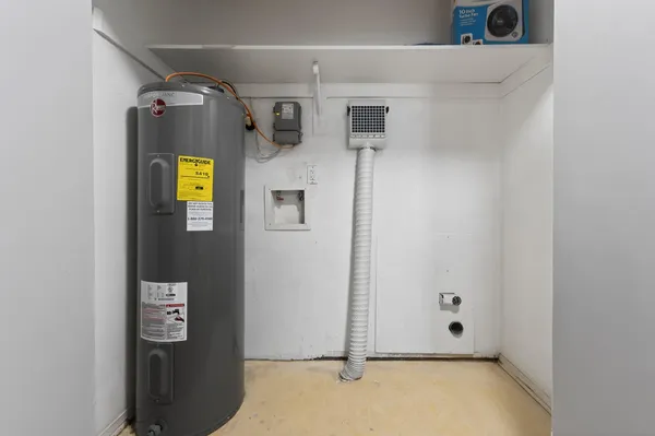 a view of walk in closet with window