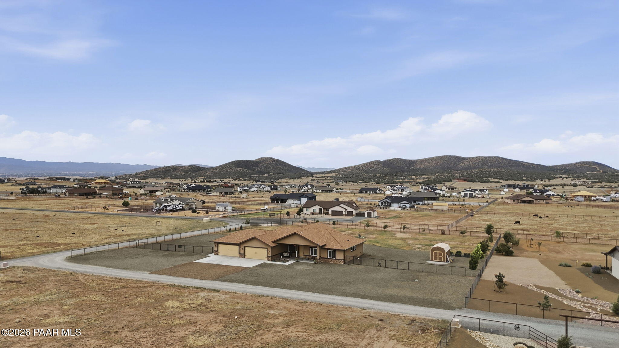 9860 North Loper Road Prescott Valley, AZ 86315 - Photo 42 of 46 7-Aerial Front 3