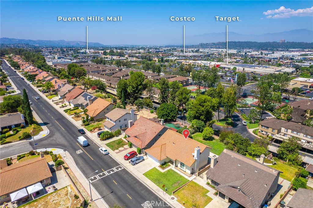 17845 Calle Barcelona Rowland Heights, CA 91748 - Photo 40 of 45 an aerial view of residential houses with outdoor space