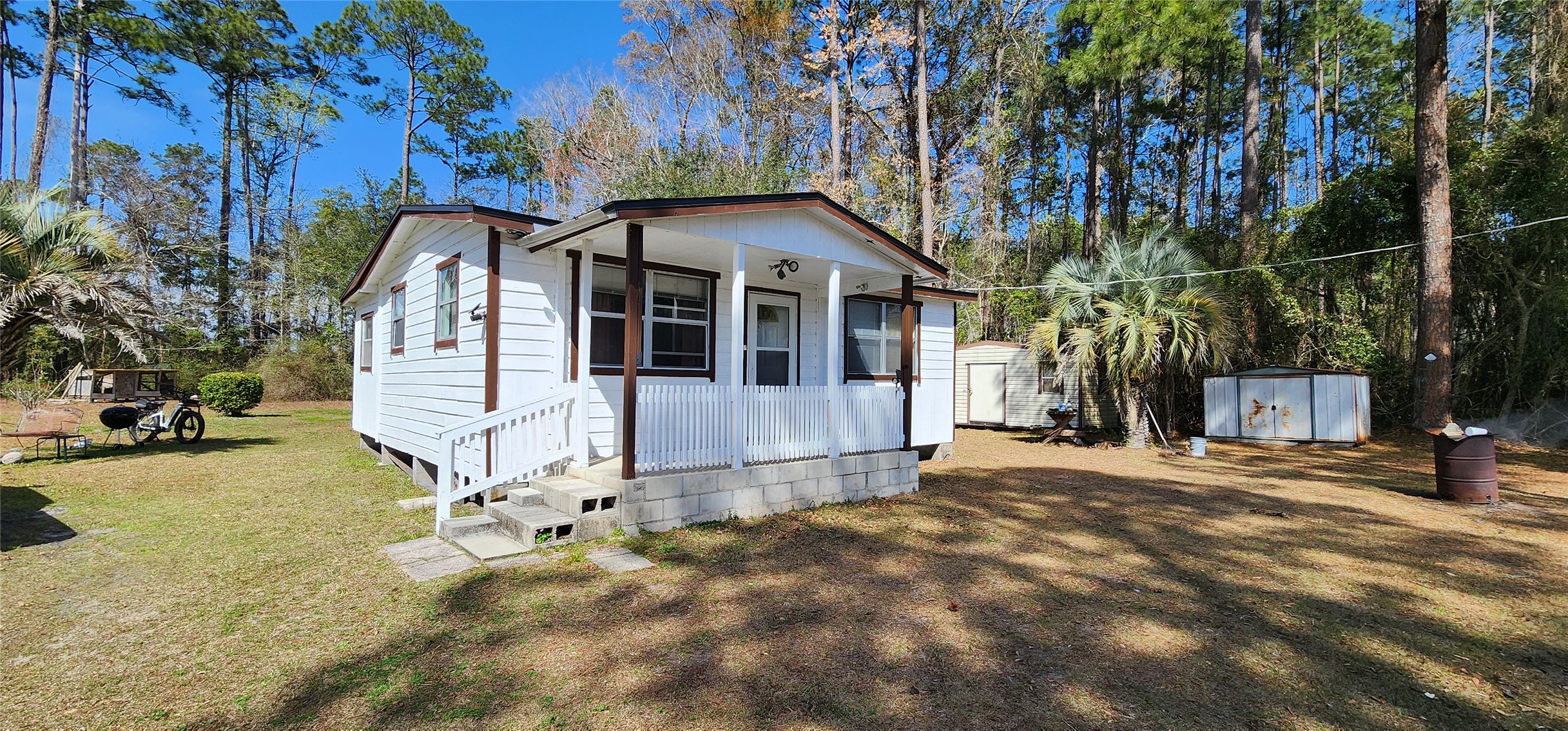 Front of house on property.