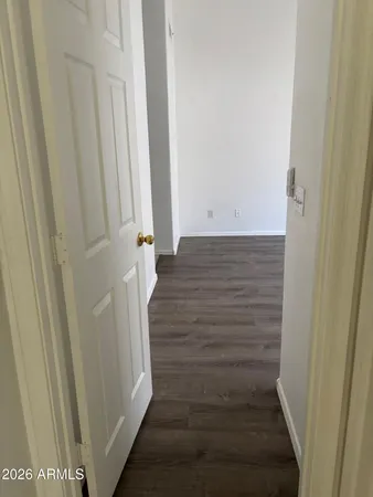 a view of hallway with stairs