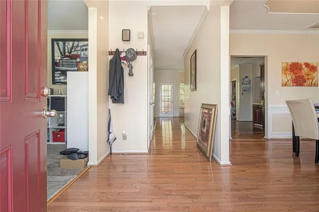 a view of livingroom with furniture and wooden floor