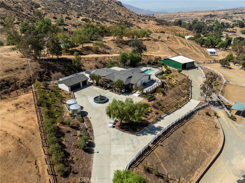 8411 Reche Canyon Road Colton, CA 92324 - Photo 53 of 74 Aerial view includes neighboring parcels not included in sale.