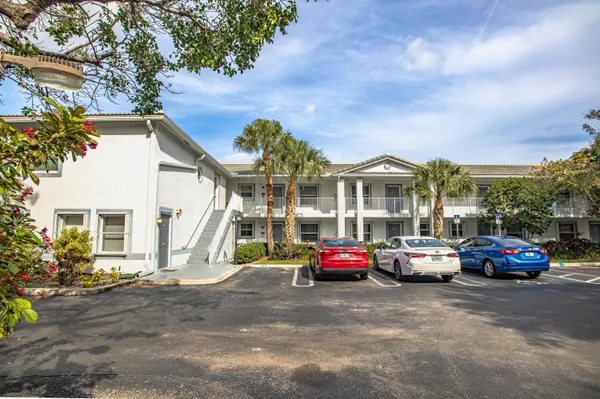 a car parked in front of a building
