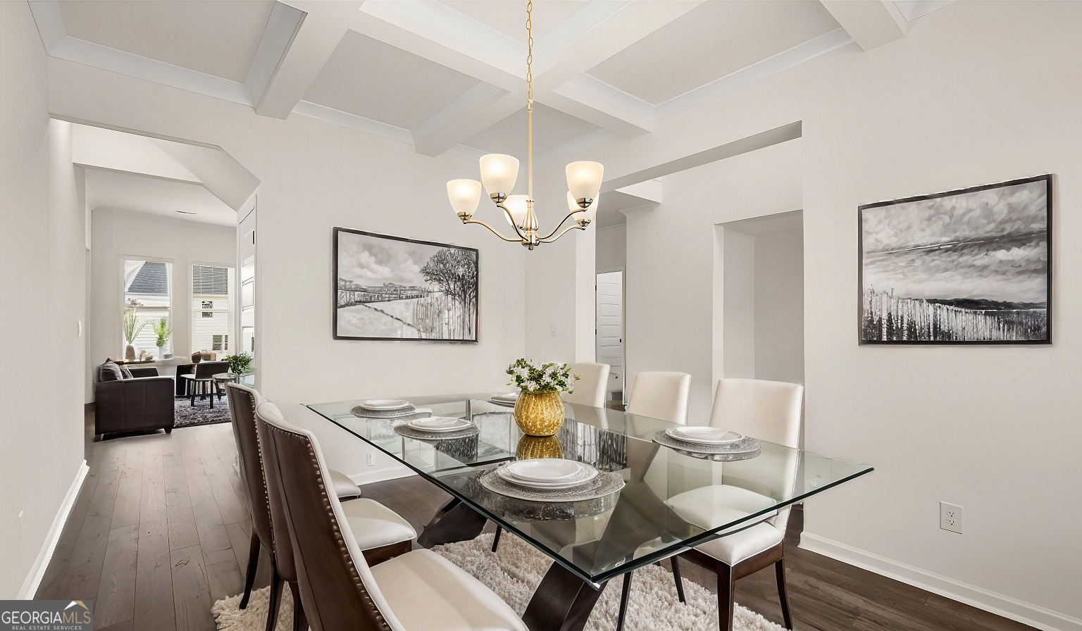 1776 Goodwin Drive Hampton, GA 30228 - Photo 26 of 59 a view of a dining room with furniture and wooden floor