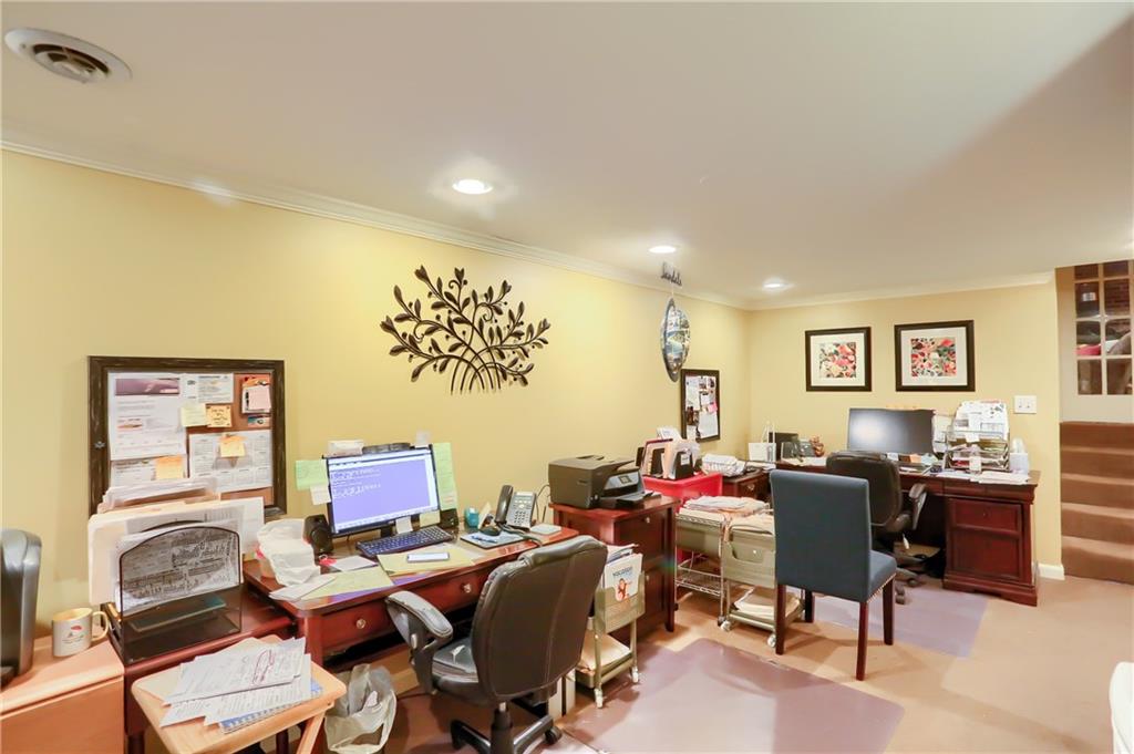 178 Mary Reed Road Baden, PA 15005 - Photo 21 of 25 Down to the lower level and" go to work" in the spacious office, currently a functional working business