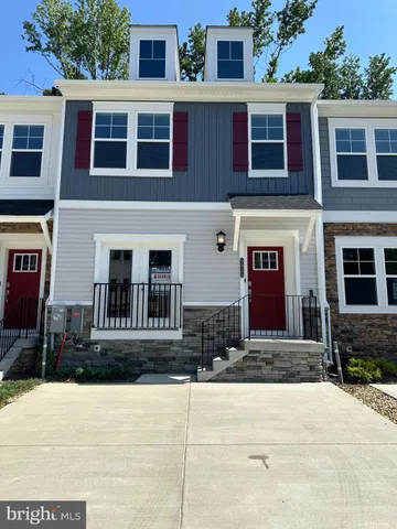 a front view of multiple houses