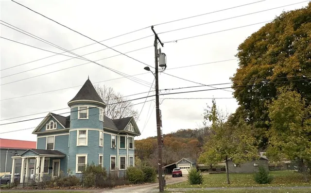 a front view of a building