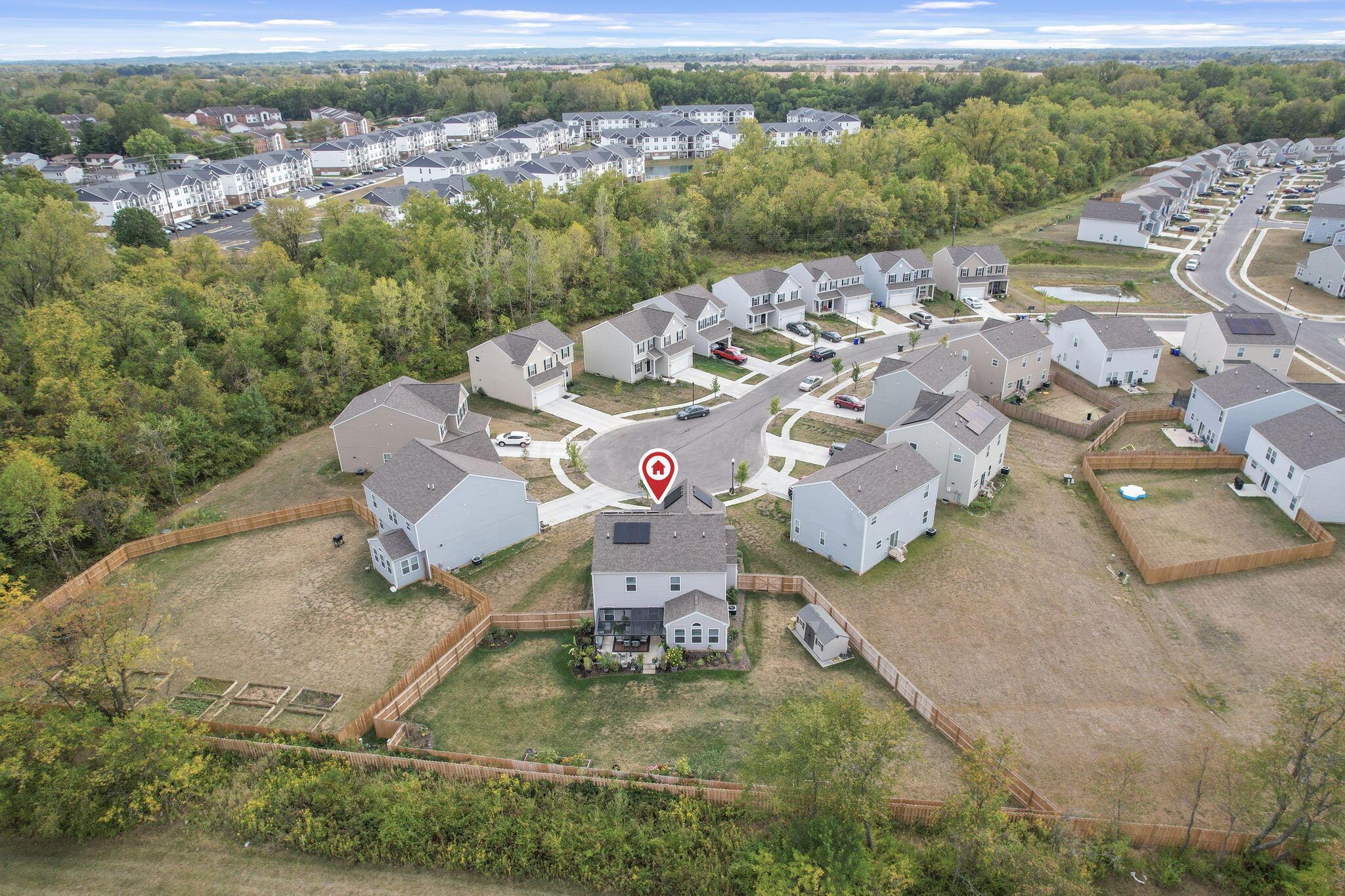 6010 Bears Run Road Columbus, OH 43232 - Photo 36 of 37 Overhead Drone View w/ Pin