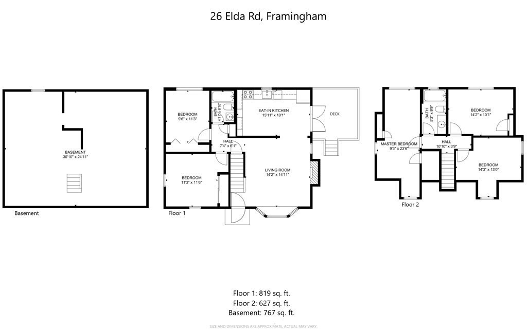 26 Elda Road Framingham, MA 01701 - Photo 27 of 27 a picture of a floor plan