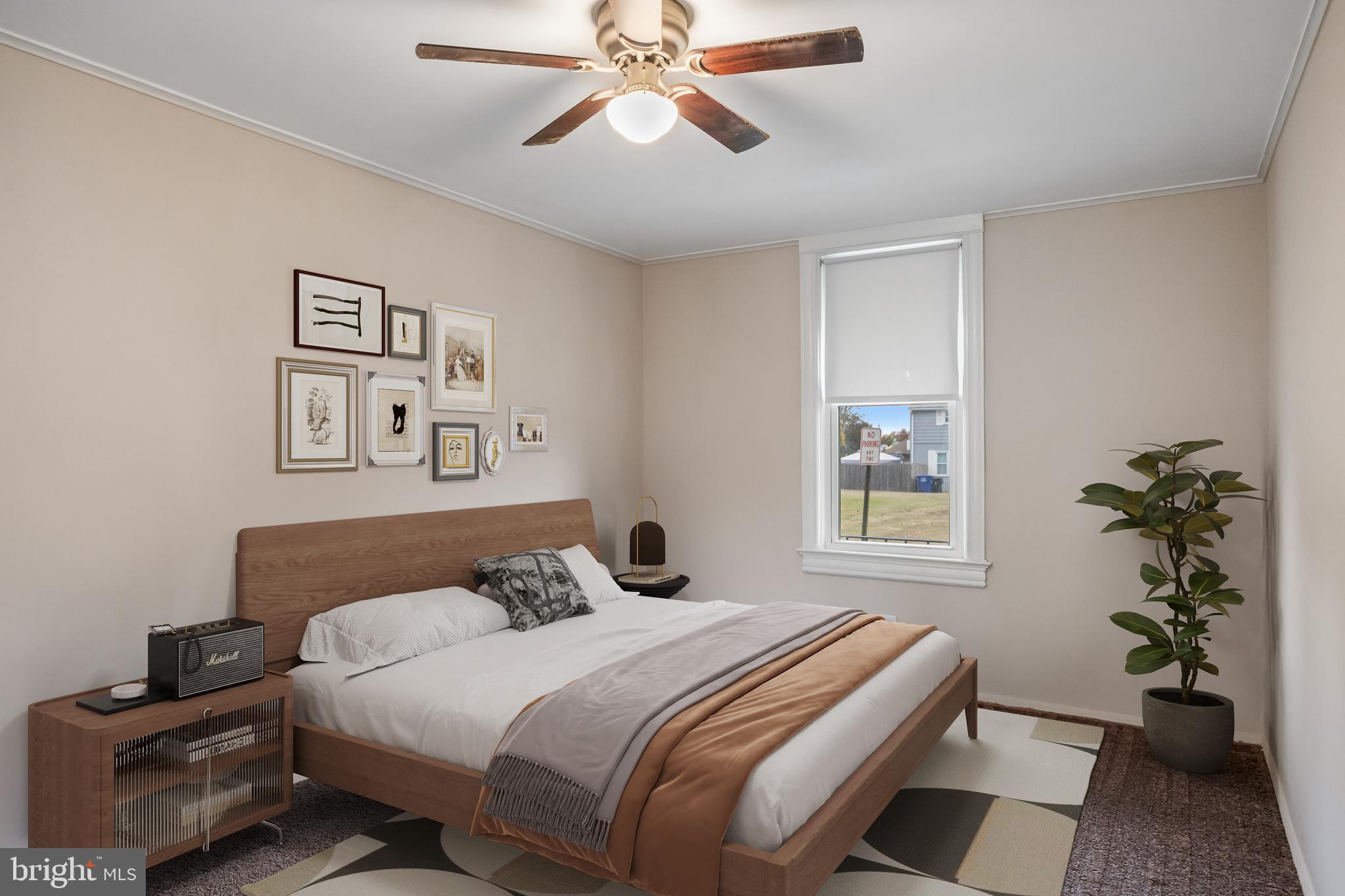 1500 Mt Holly Road, Unit 1F Burlington, NJ 08016 - Photo 18 of 21 a bedroom with a bed and a window