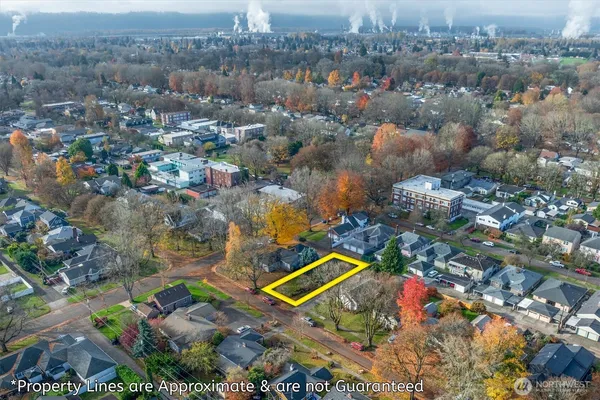 an aerial view of a city