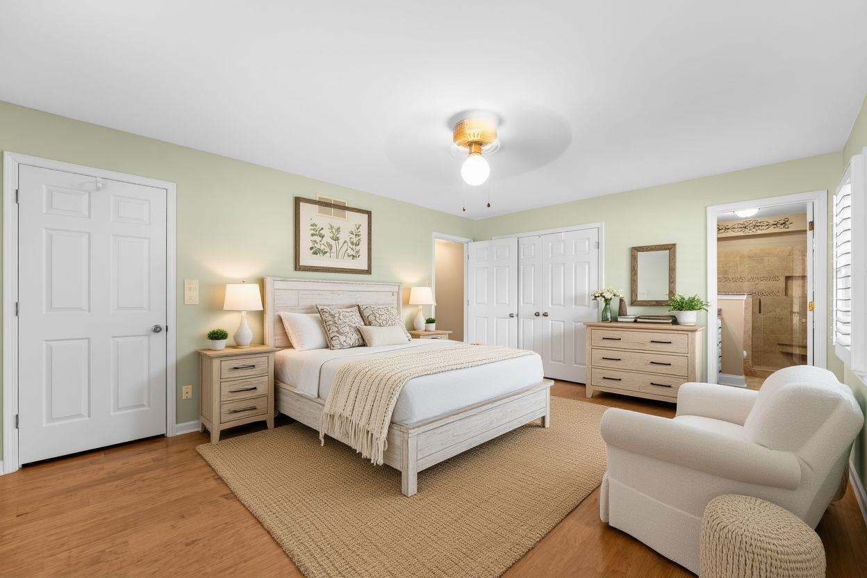 1751 Magnolia Tree Road Germantown, TN 38138 - Photo 23 of 36 a bedroom with a bed and ceiling fan